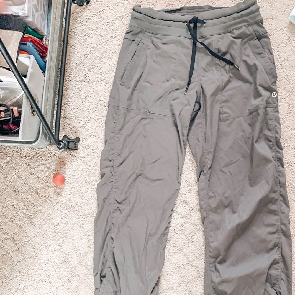 gray studio pants